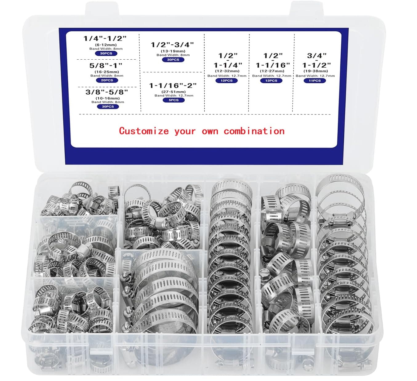 Custom Hose Clamp Assortment Kit for the U.S. Market