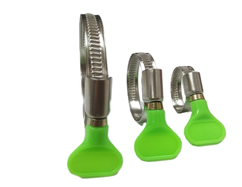 German plastic handle hose clamp green handle product view